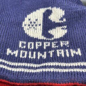 Vintage Copper Mountain Ski Hat Charlie Hats Colorado Knitting Mills blue